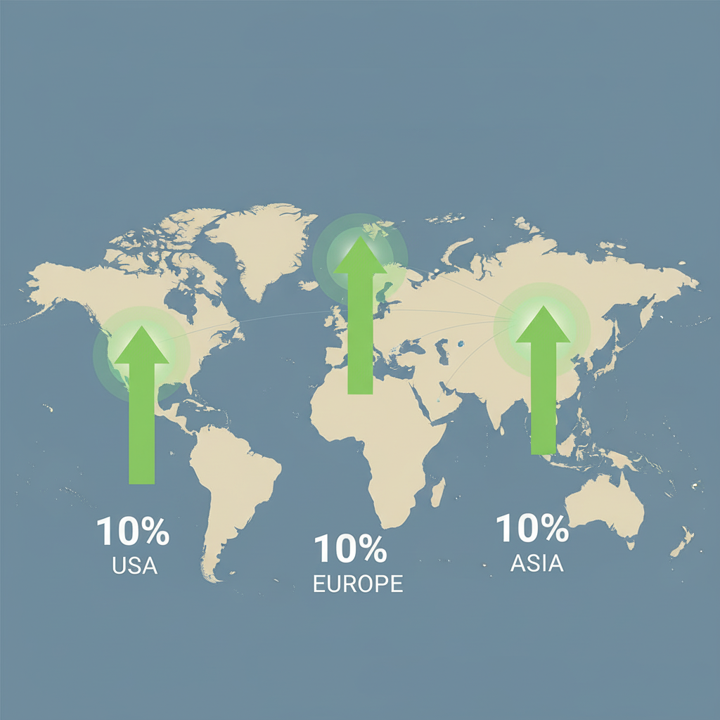 Mapa mundial con hotspots de mercado