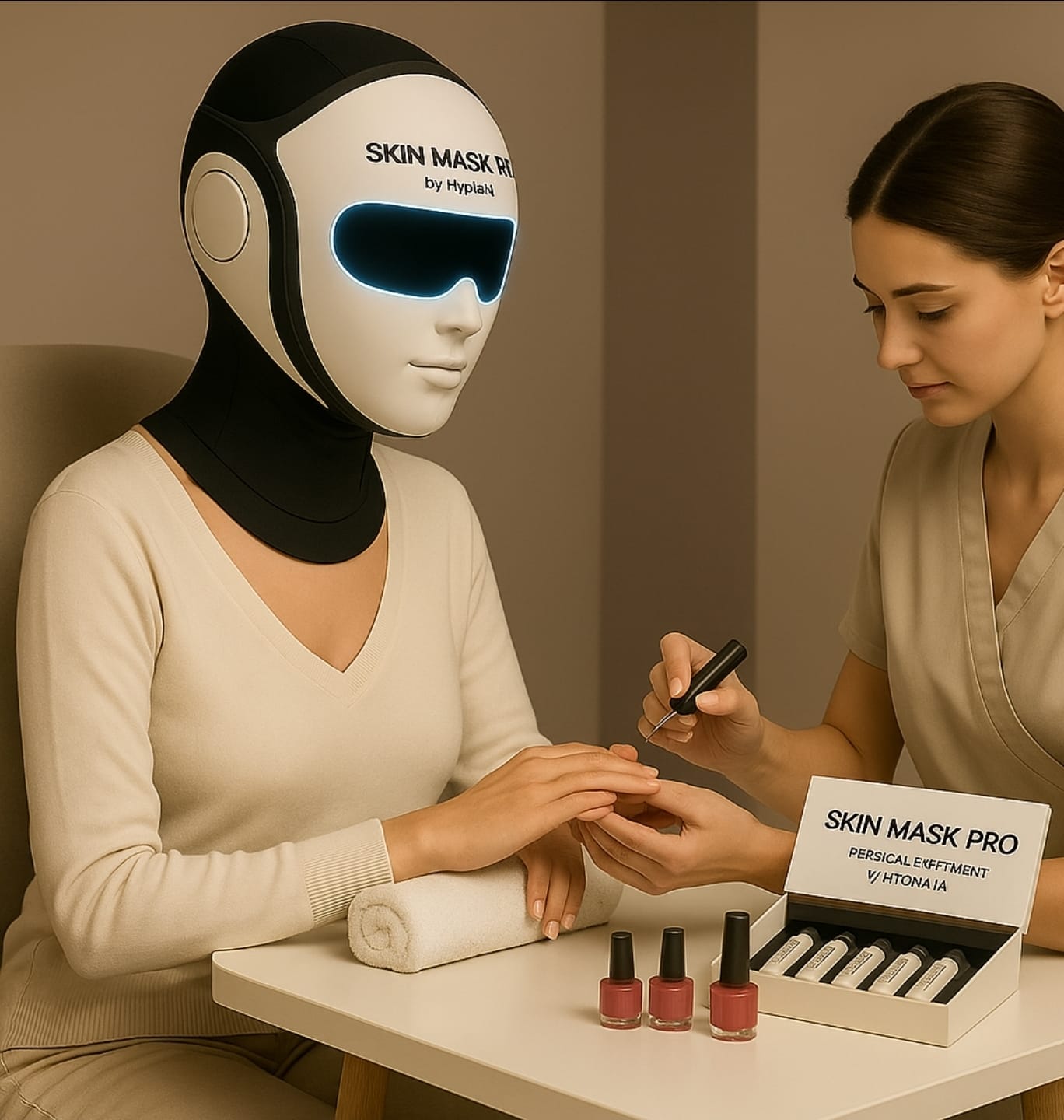 Skin Mask Pro en uso